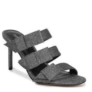 Diane von Furstenberg Vintage Amari Metallic High Heel Sandal Size 6 EU 36 NIB